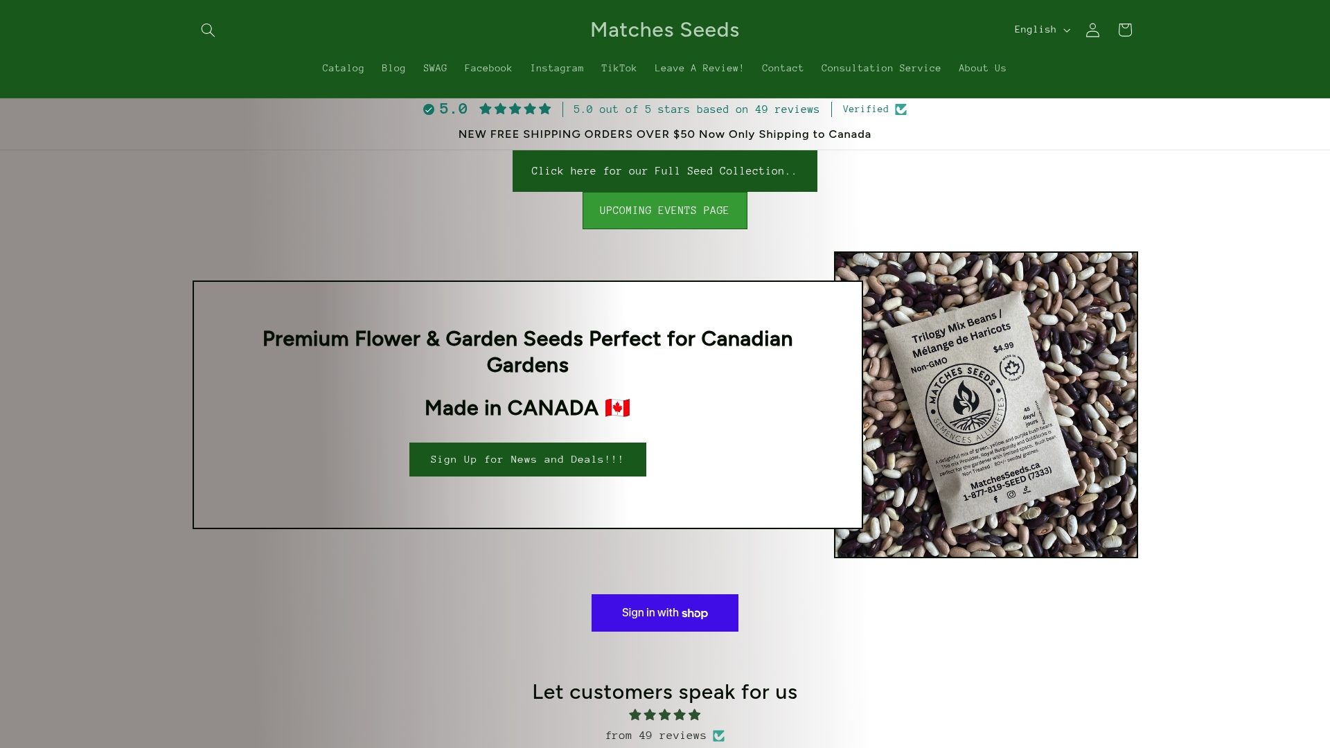 https://matchesseeds.ca