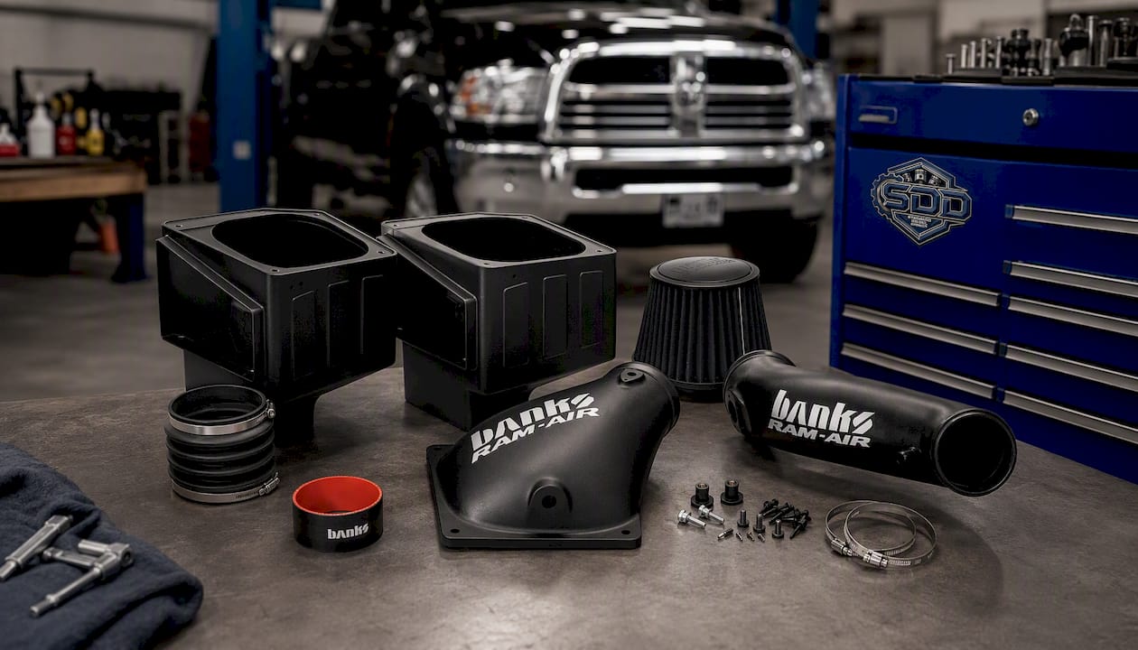 Ram-Air Cold-Air Intake System Filter 07-09 Dodge 6.7L Banks Power