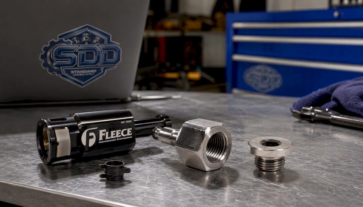 Return Fuel Pressure Test Port for 2011-2016 LML Duramax