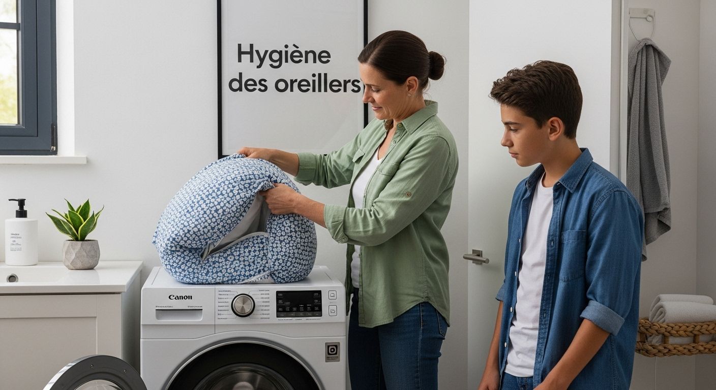 oreiller lavable hygiène entretien