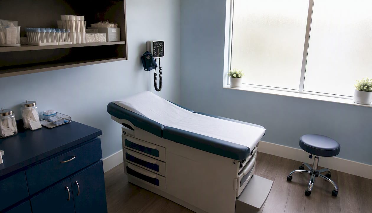 Consultorio moderno para exámenes médicos de inmigración
