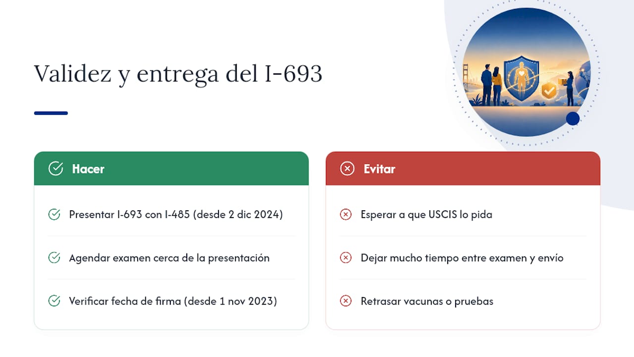 Validez del I-693 y cambios recientes que debe conocer — overview diagram