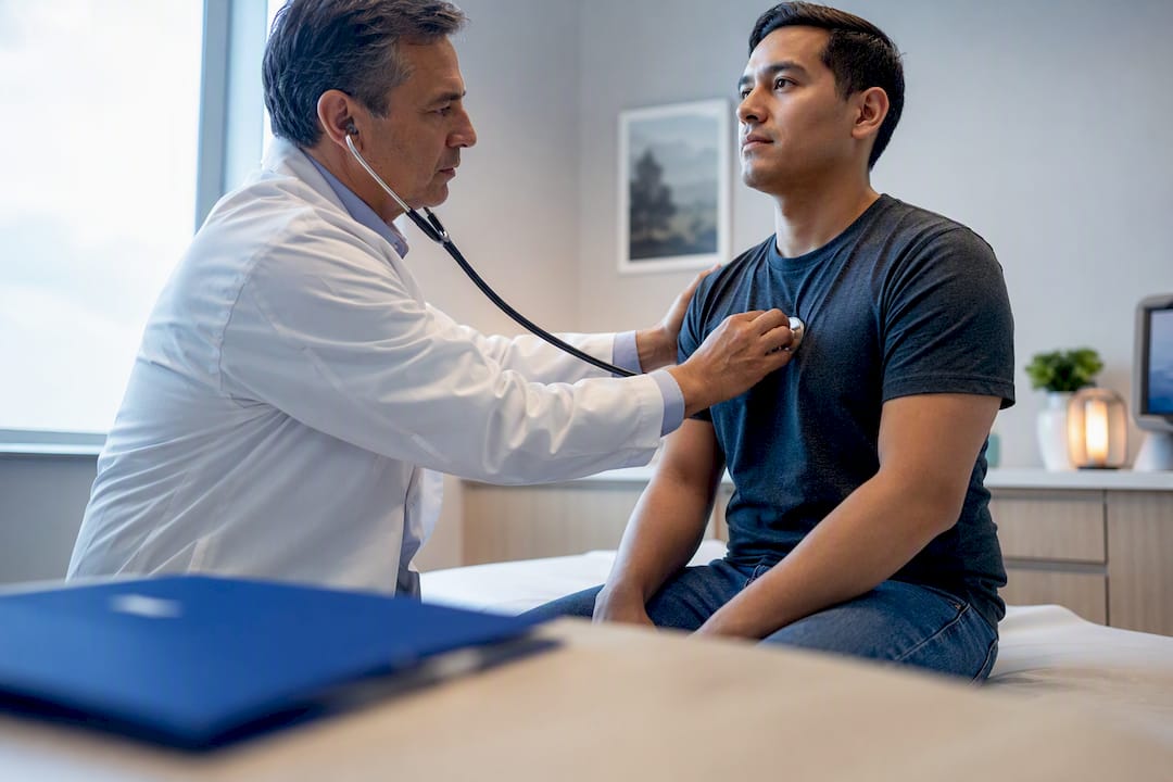 Médico general realiza examen migratorio I-693