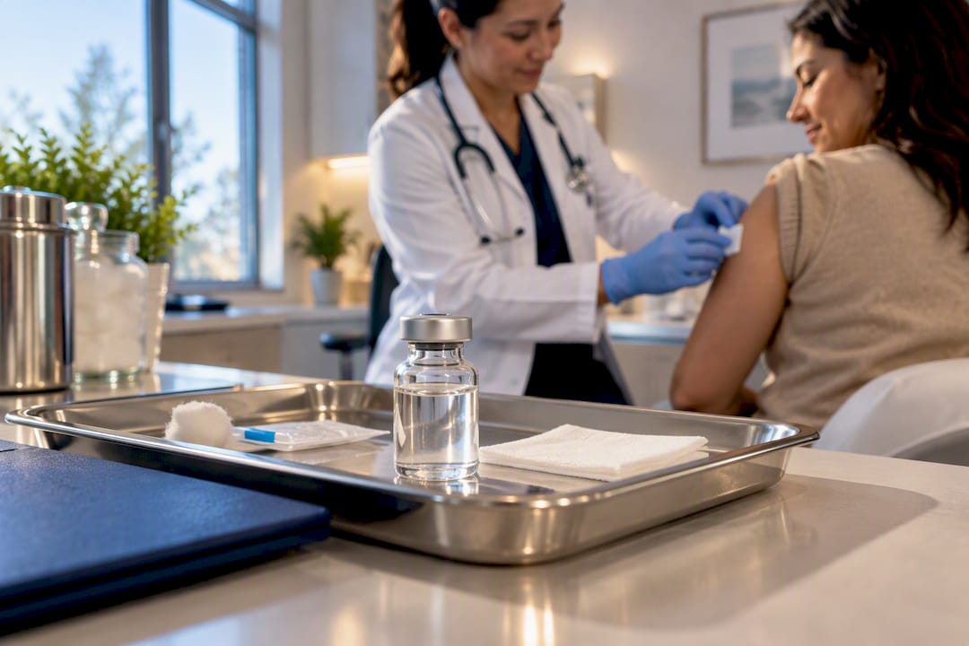 Seasonal flu vaccine in immigration exam clinic