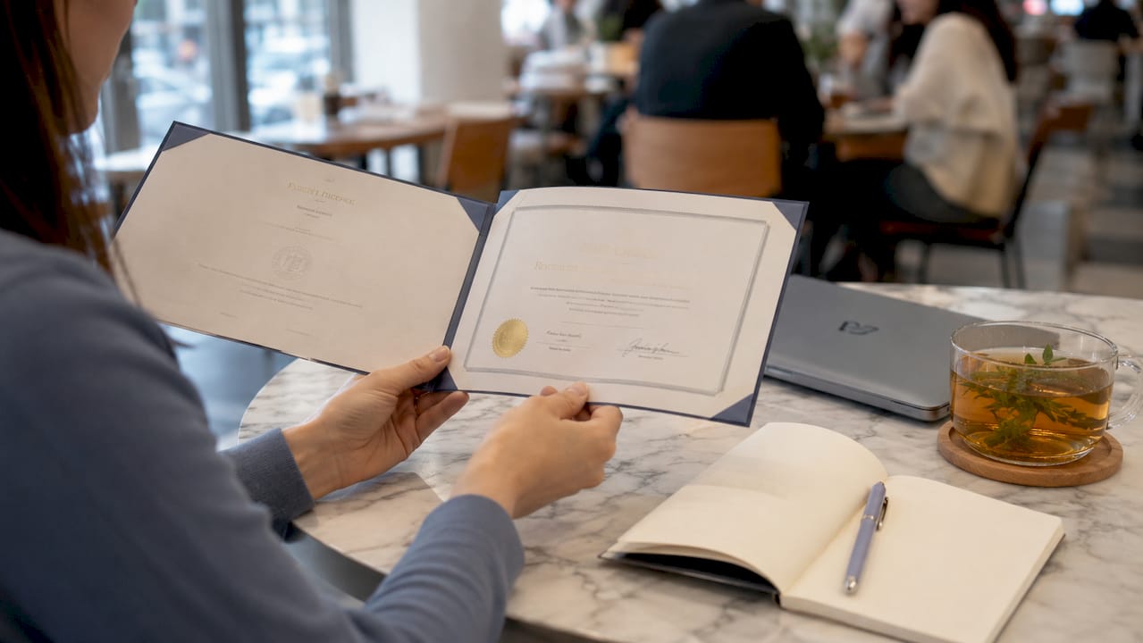 Checking dental provider credentials documents