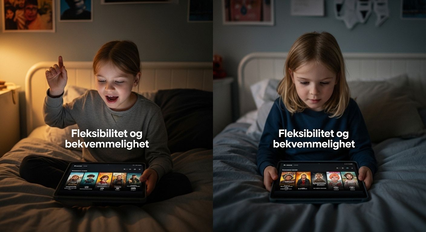 barn strømmer fleksibilitet