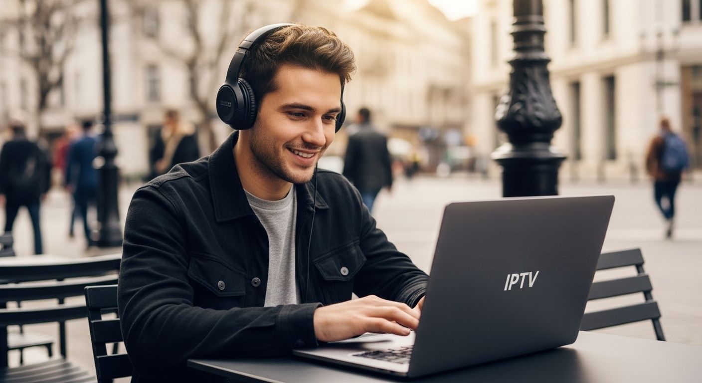 iptv utendørs kafé