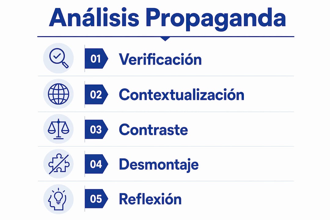 Infografía: guía práctica para identificar y analizar la propaganda en los medios