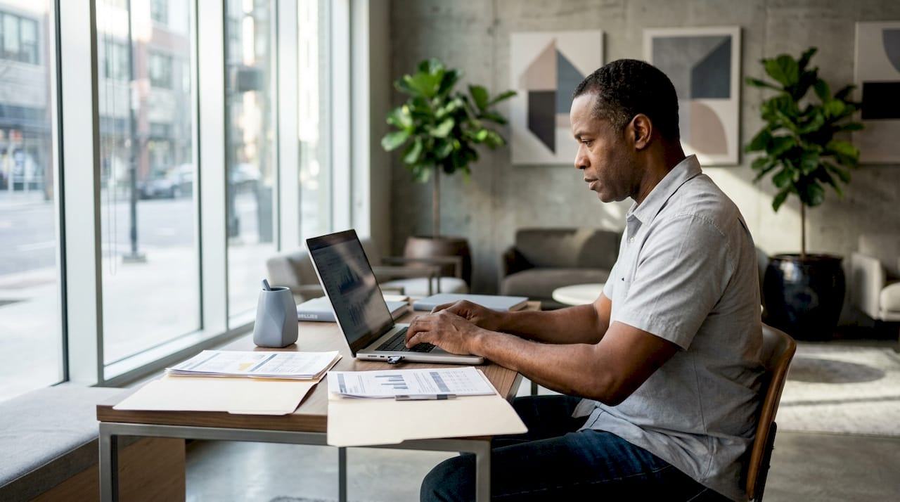 Man managing vendor data access controls