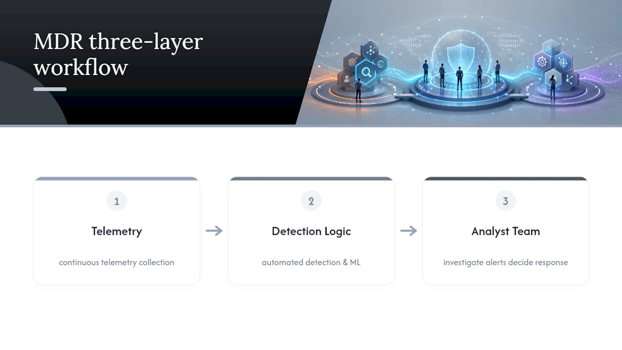 Three layers of managed detection response
