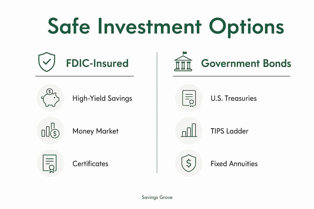 Infographic comparing FDIC accounts and government bonds