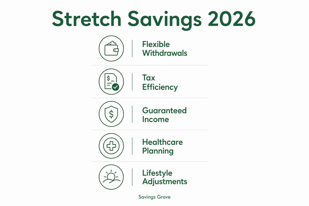 Infographic summarizing retirement savings strategies