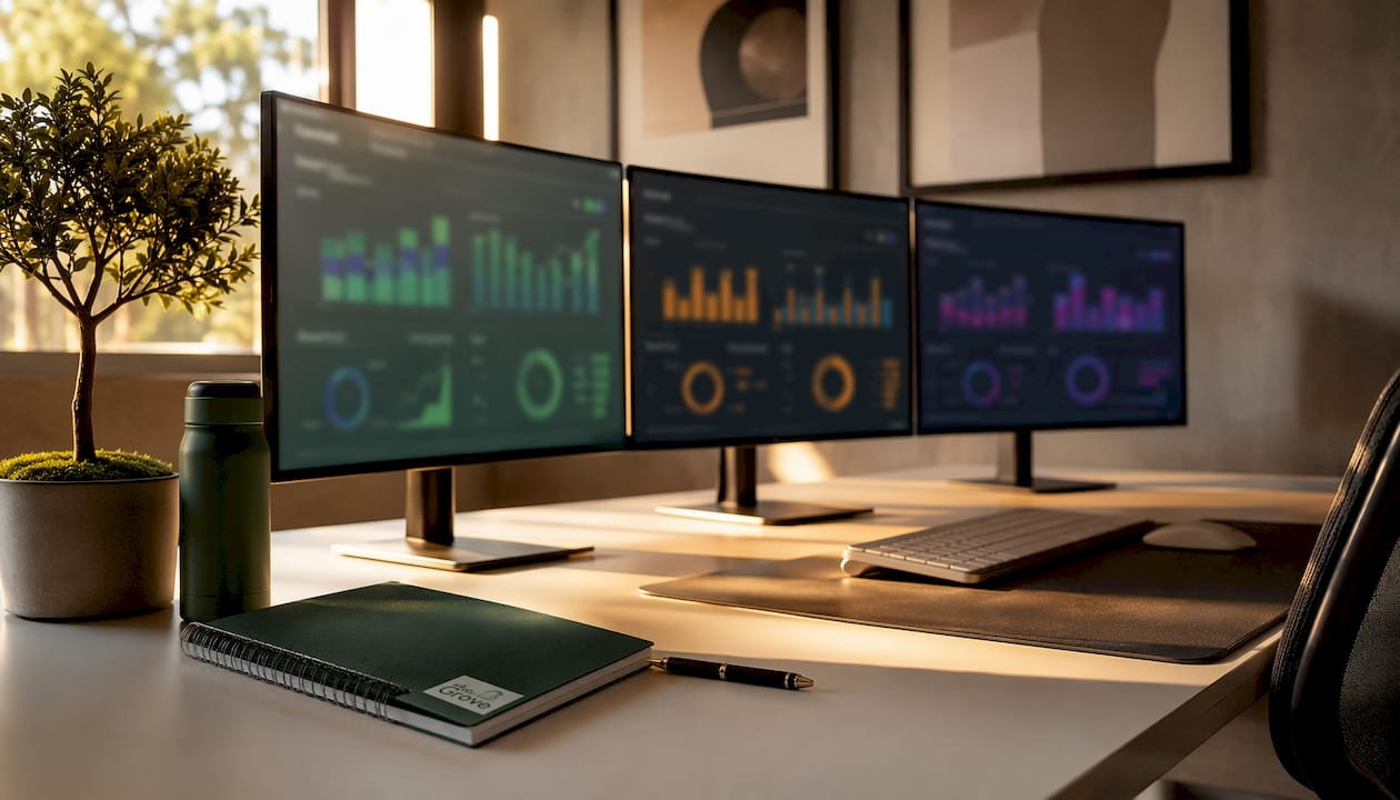 Workstation with multiple credit bureau dashboards