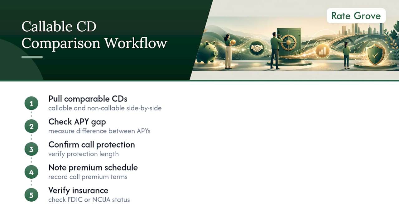 Callable and non-callable CD comparison workflow