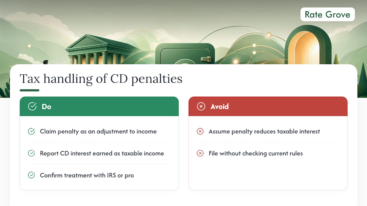 Are CD Early Withdrawal Penalties Tax Deductible? — overview diagram