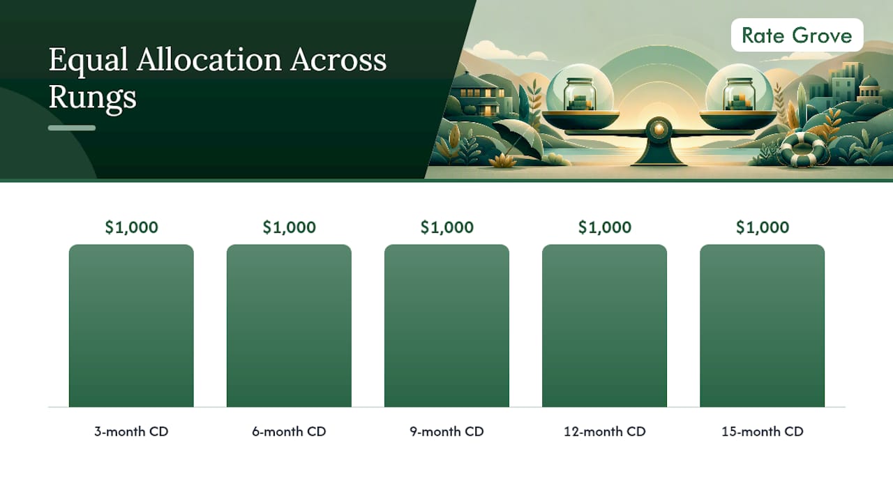 How a CD Ladder Stretches Your Emergency Fund Further — overview diagram