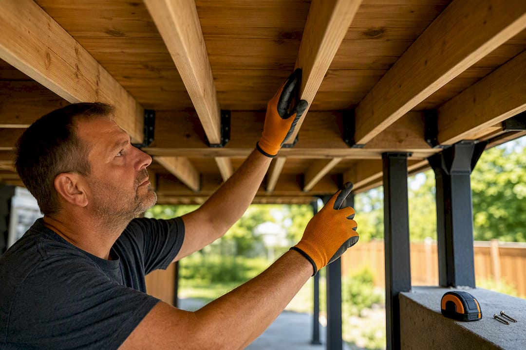 Open deck underside showing airflow and drainage