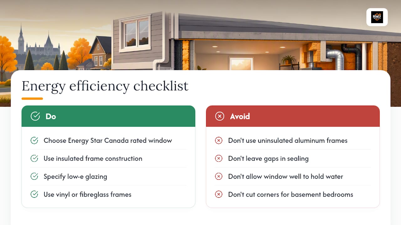 Energy efficiency and insulation for Ottawa's climate — overview diagram