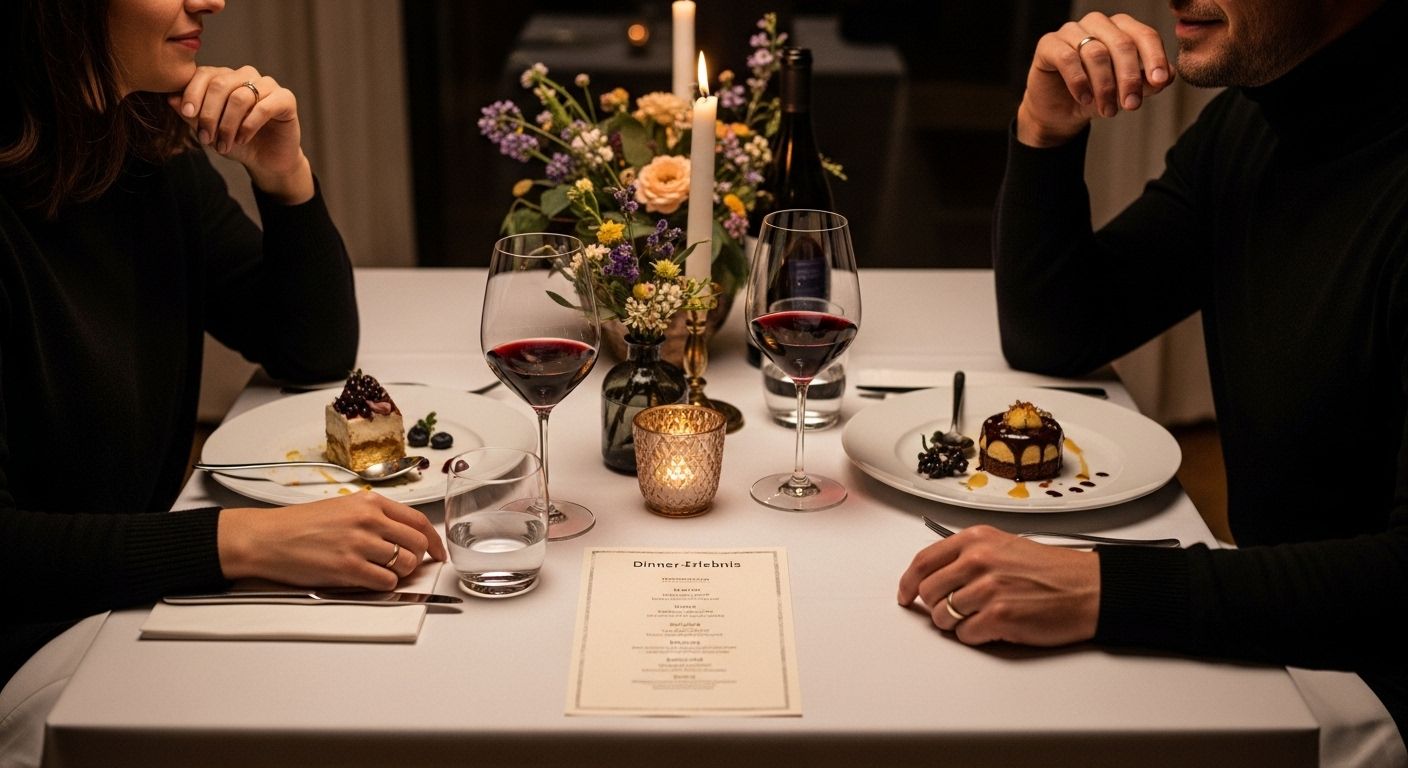 dinner erlebnis tischdeko