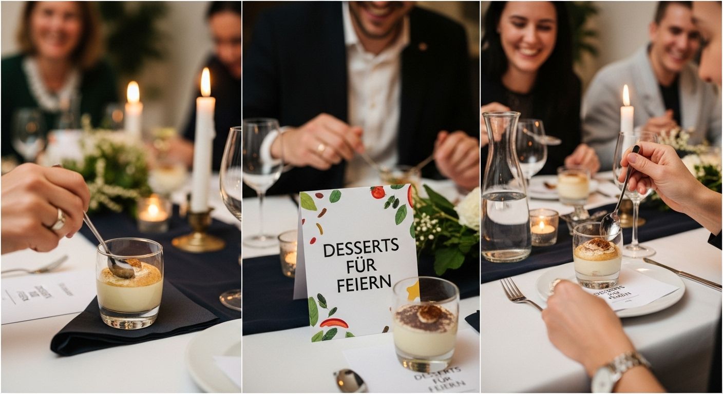 italienische dessert feiern