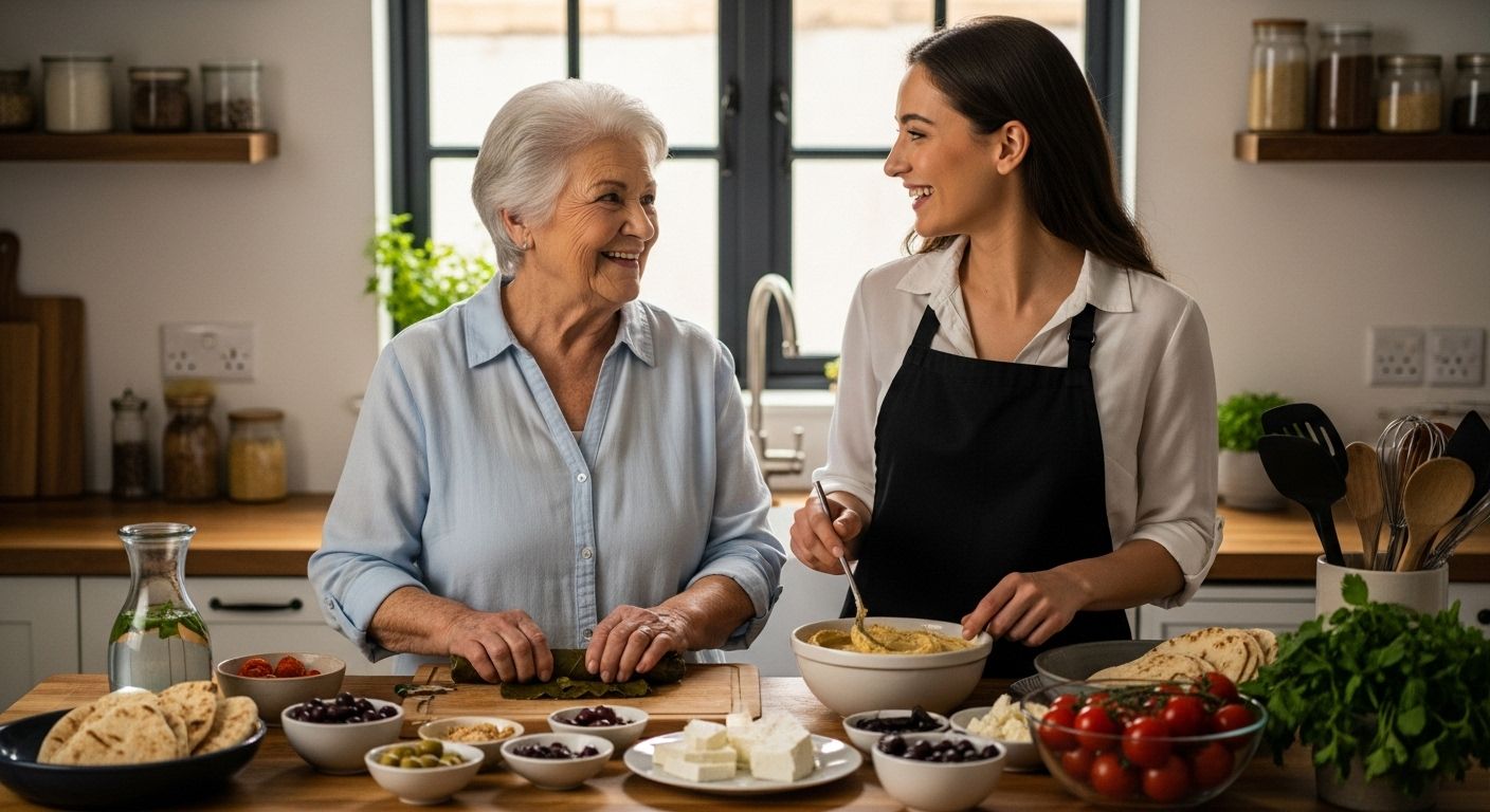 Mezze Zubereitung Familie