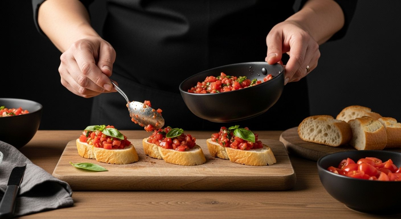 Bruschetta belegen Schritt Anleitung