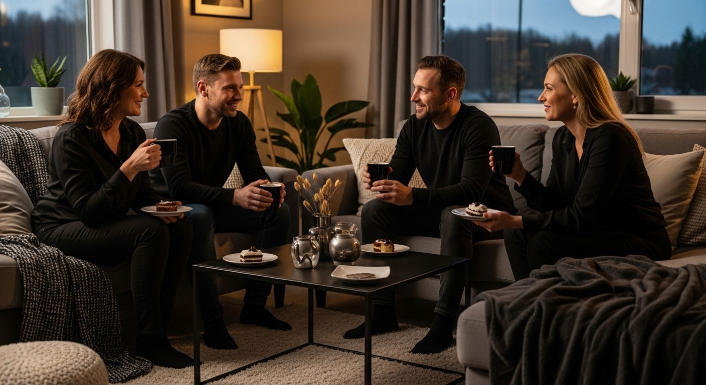 intime kleine feier wohnzimmer
