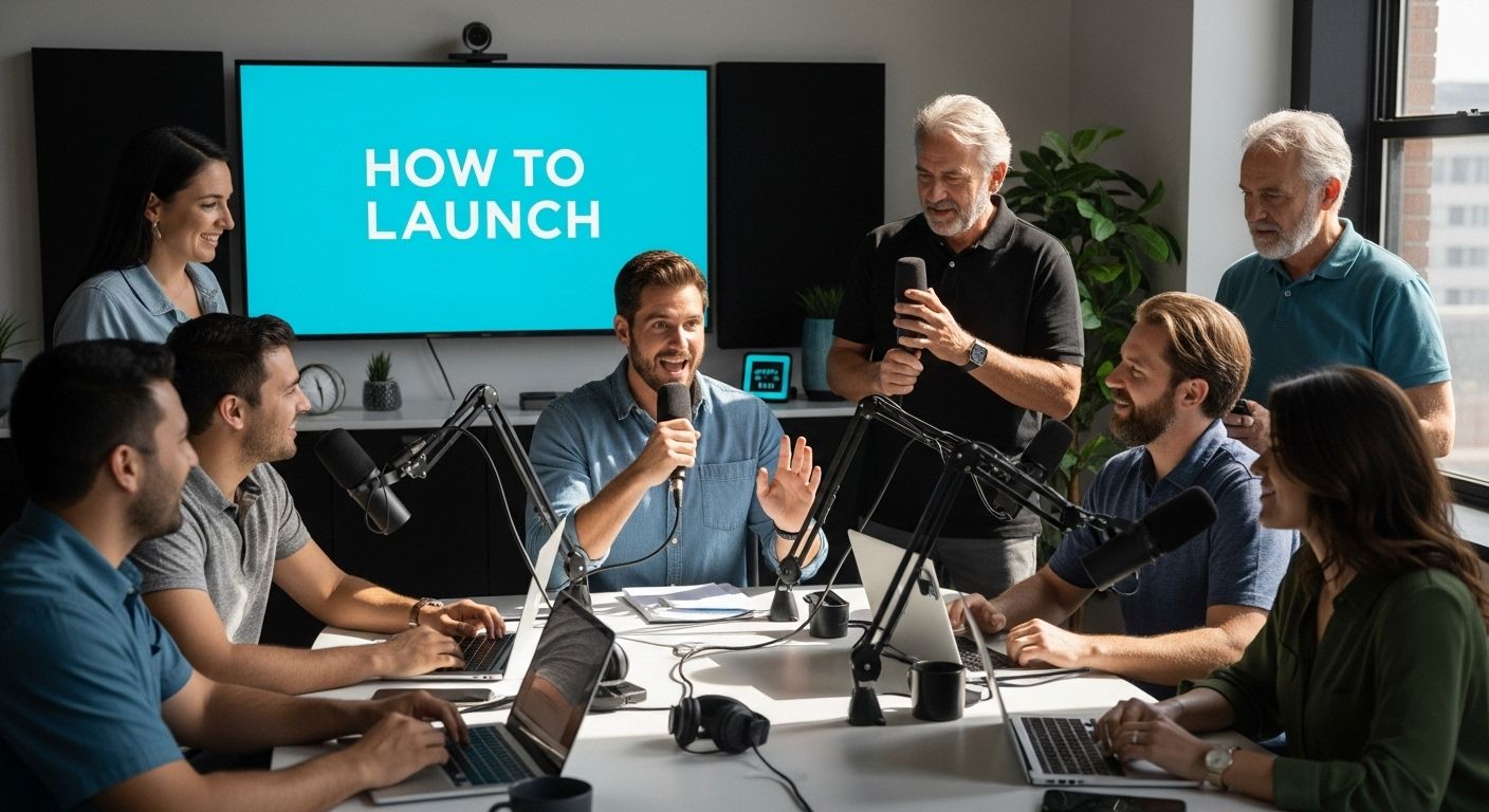 podcast studio launch