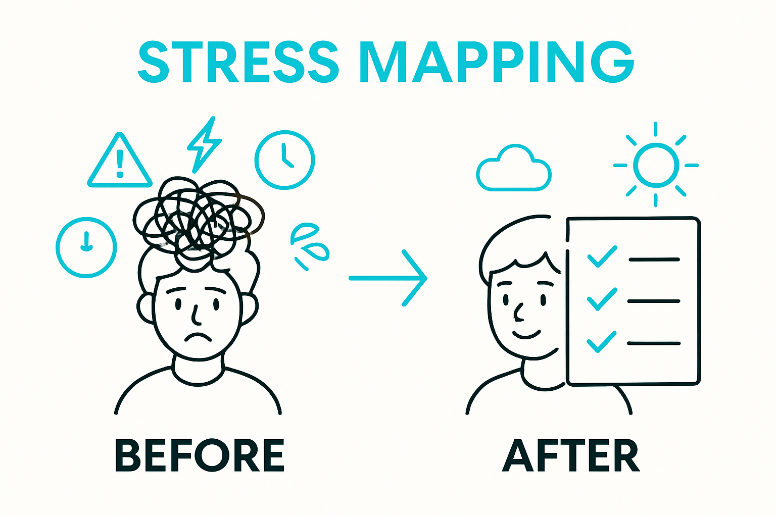 Before and after self-evaluation for building resilience