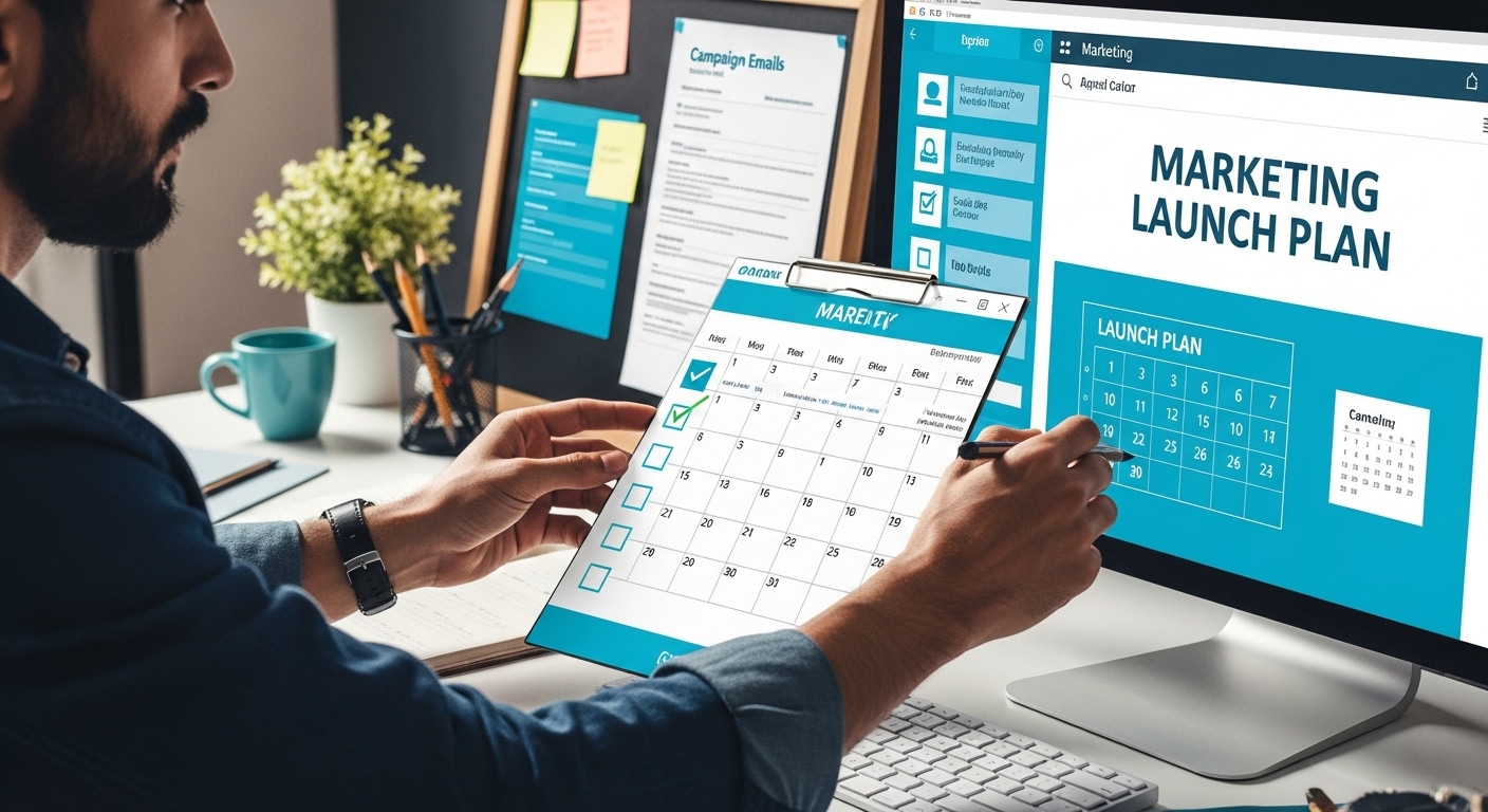 marketing launch plan action