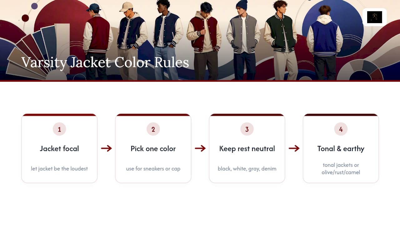 Varsity jacket color matching guide
