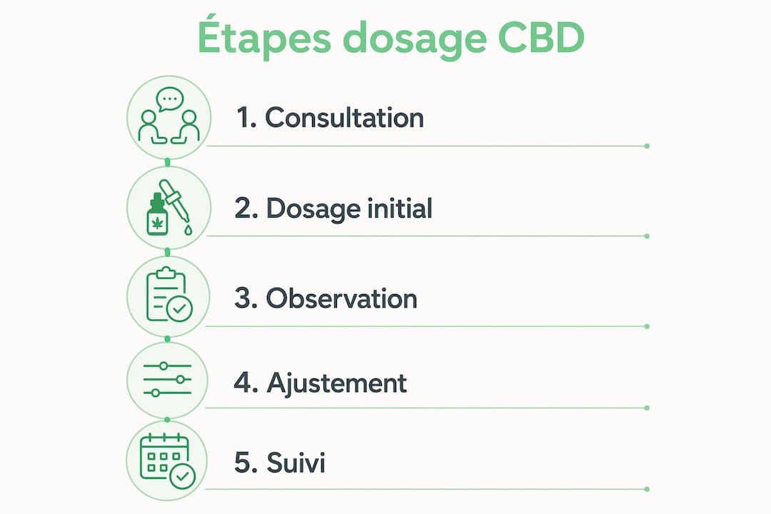 Infographie : comment bien doser l’huile de CBD pour son chien, étape par étape