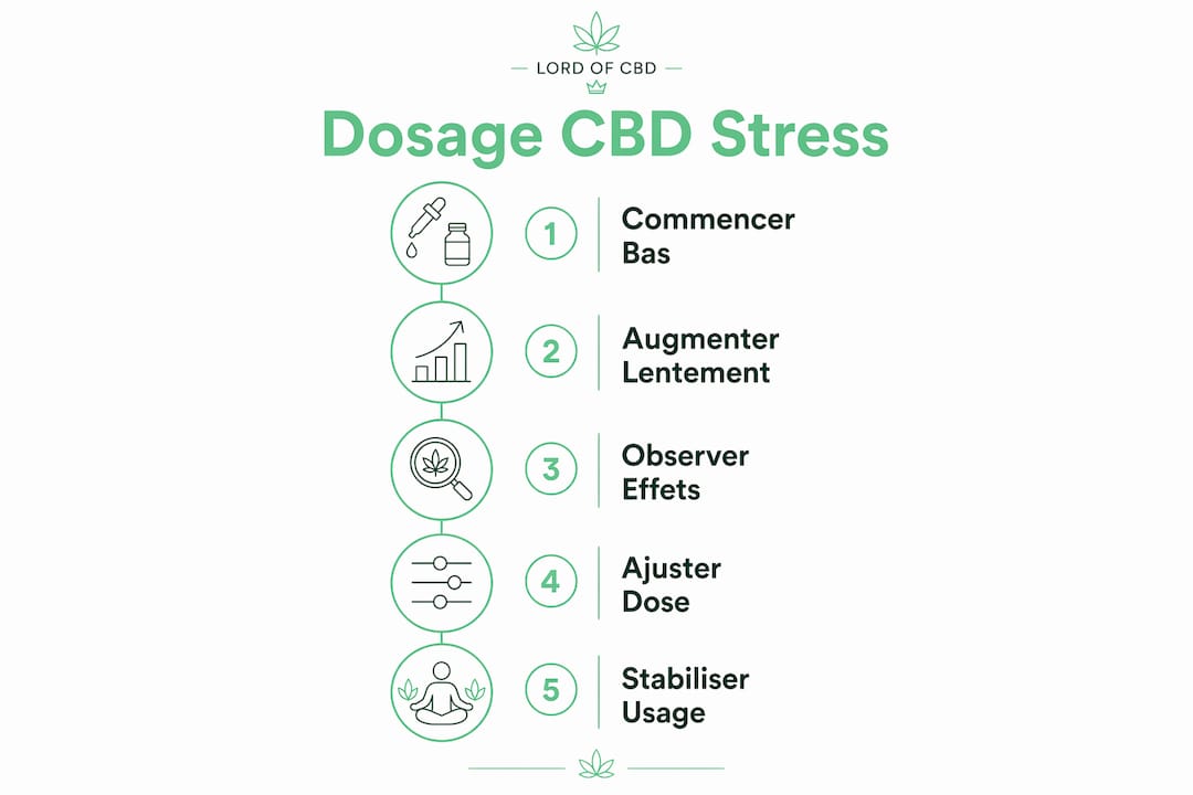 Infographie : comment ajuster le dosage de CBD pour mieux gérer le stress au travail
