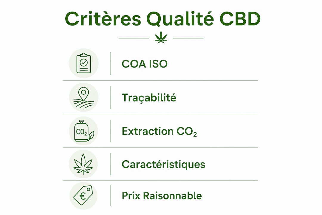 Reconnaître du CBD haute qualité : critères essentiels 2026 3 Panorama des critères essentiels pour un CBD de qualité en 2026