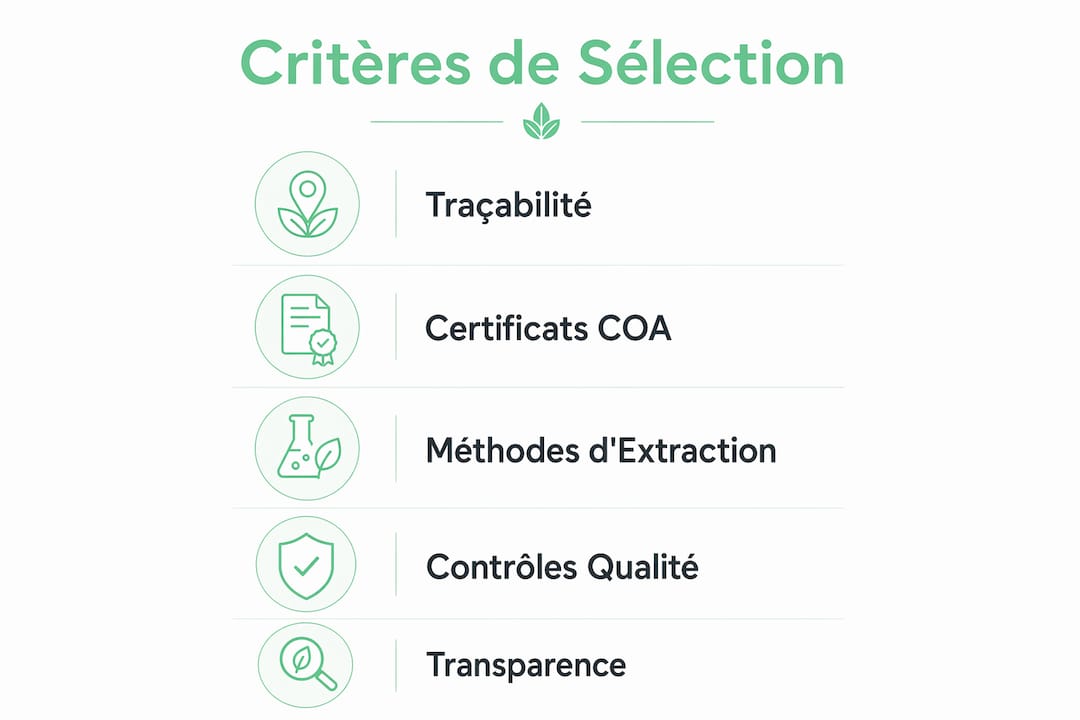 Les incontournables à vérifier pour bien choisir son fournisseur de CBD — en un coup d'œil