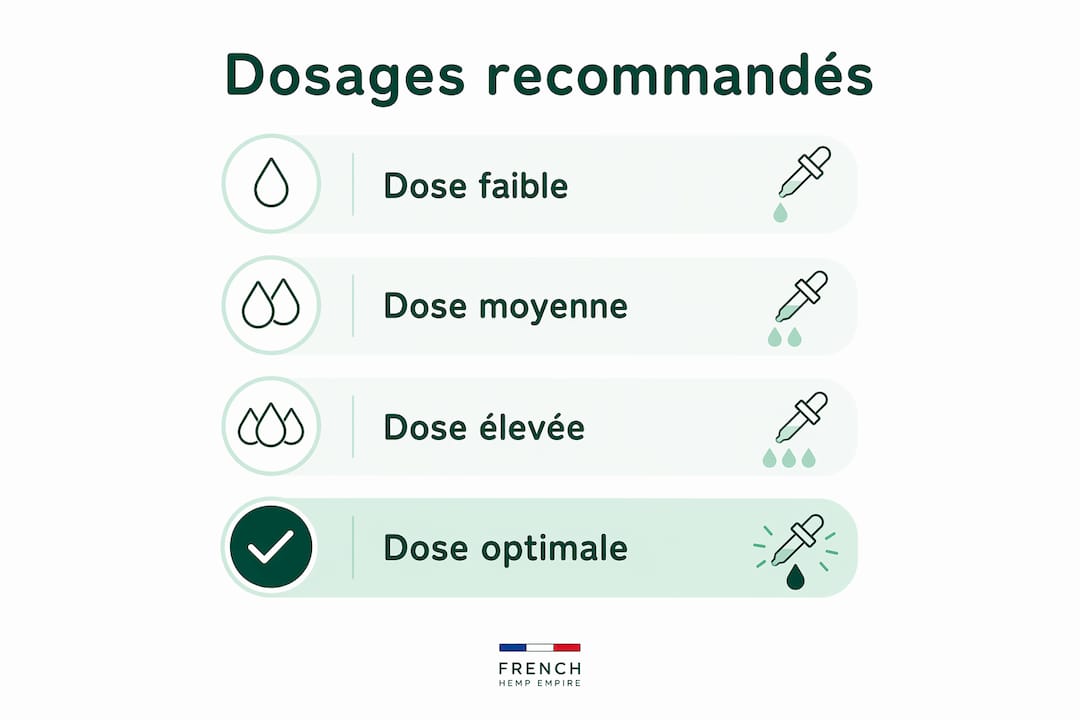 CBD et stress chronique expliqué : mécanismes et conseils 3 Tableau récapitulatif des dosages de CBD conseillés pour gérer le stress