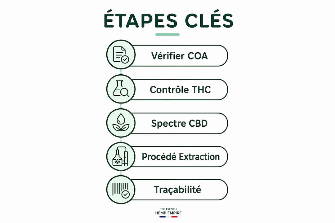 Débuter avec le CBD : étapes essentielles pour 2026 3 Guide visuel des étapes essentielles pour choisir un CBD de qualité