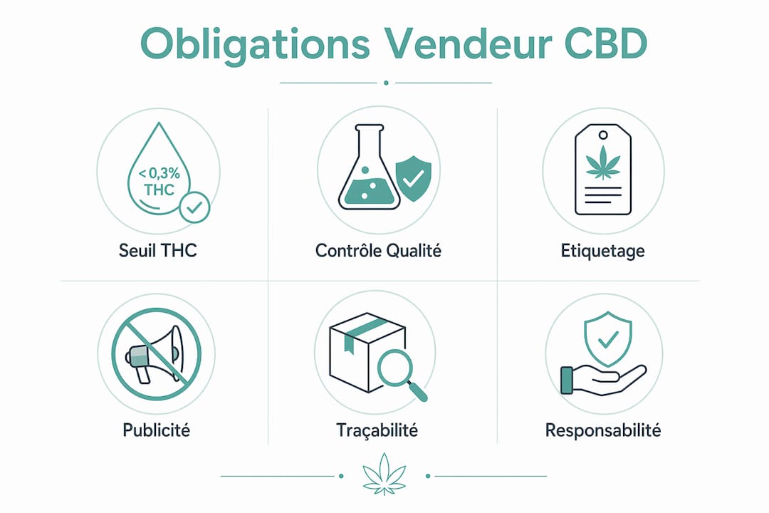 Infographie : tout ce que les vendeurs de CBD doivent savoir sur leurs obligations