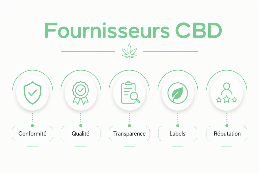 Classement des principaux fournisseurs de CBD en France sous forme d’infographie