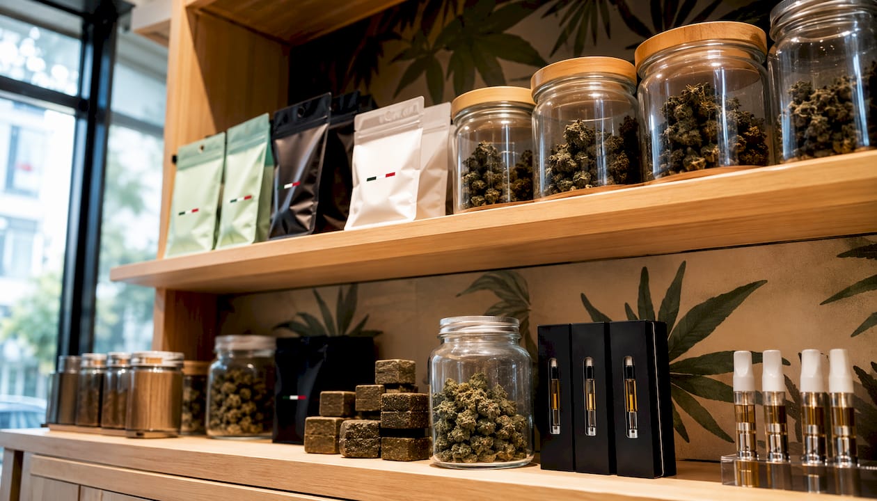 CBD haute concentration : effets, bienfaits et précautions 4 Des produits CBD à forte concentration, présentés avec soin et professionnalisme