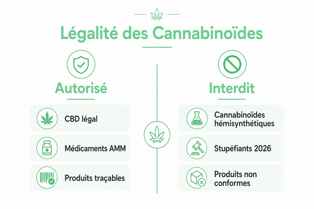 Panorama des cannabinoïdes autorisés et interdits en France