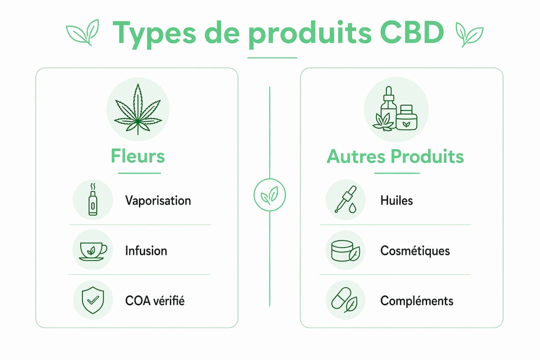 Panorama des différentes formes de CBD : une infographie pour mieux s’y retrouver