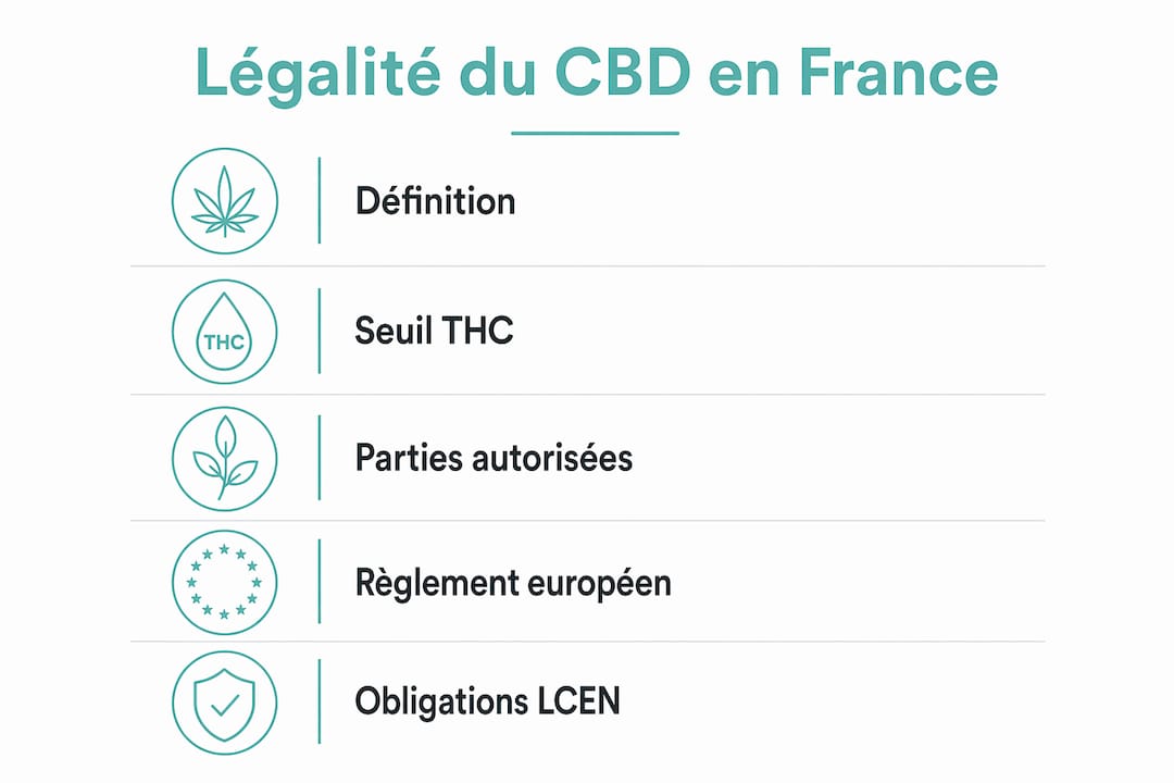 Infographie : tout savoir sur la réglementation du CBD en France