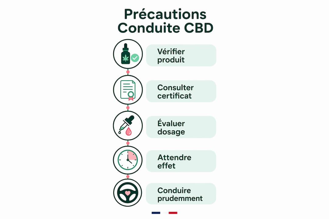 Infographic: The right reflexes to adopt before driving after consuming CBD