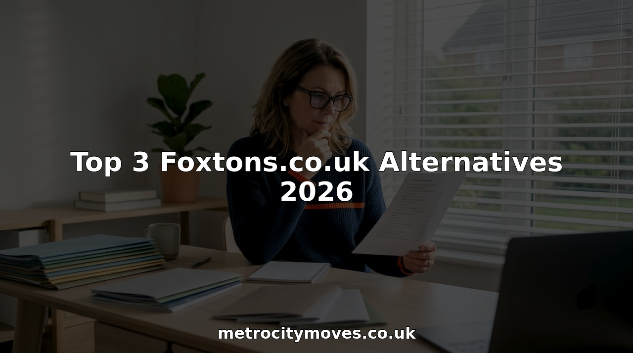 Homeowner comparing moving service quotes at table