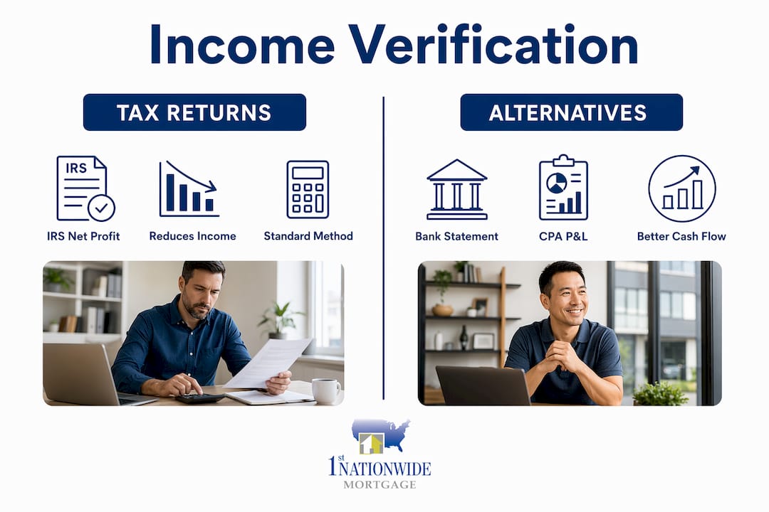 Infographic comparing tax returns and alternatives