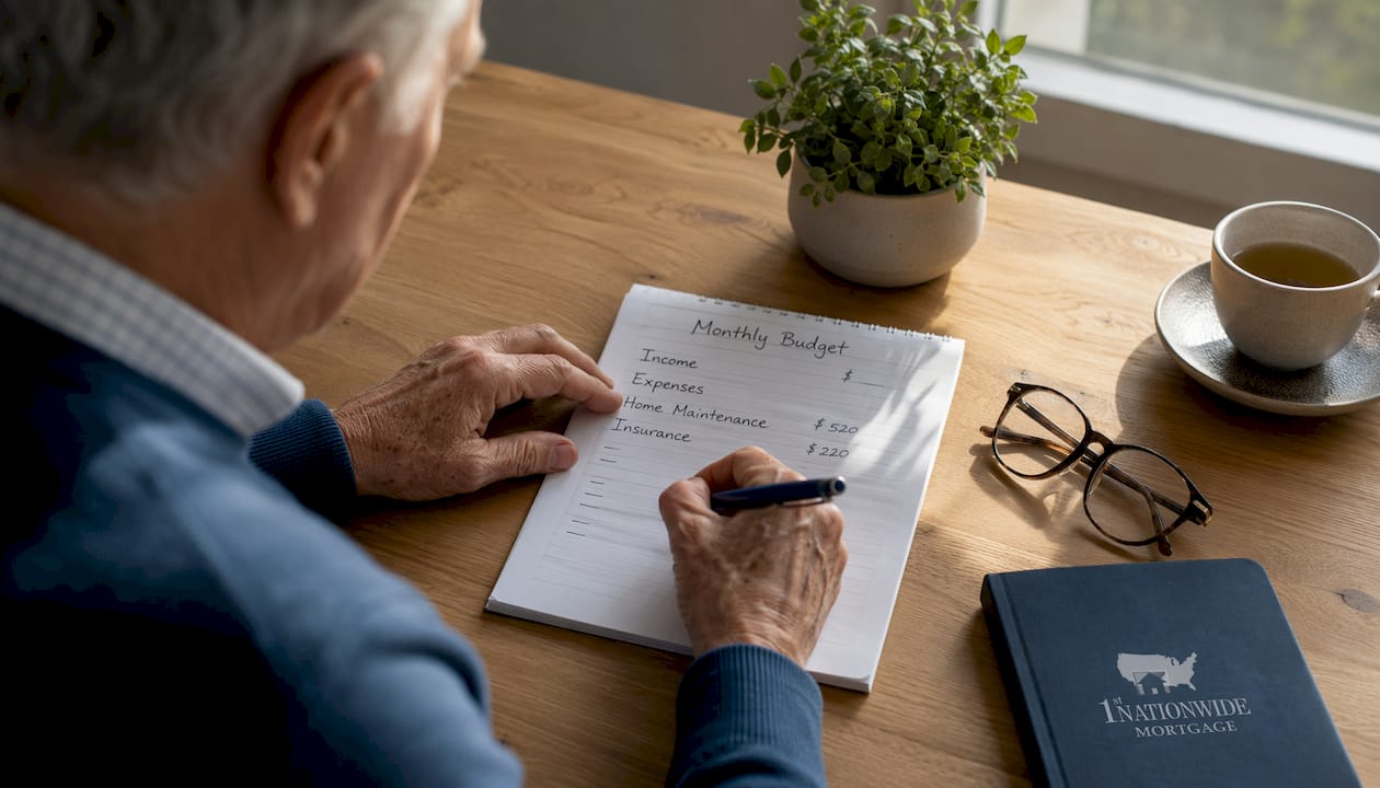 Senior budgeting home maintenance expenses