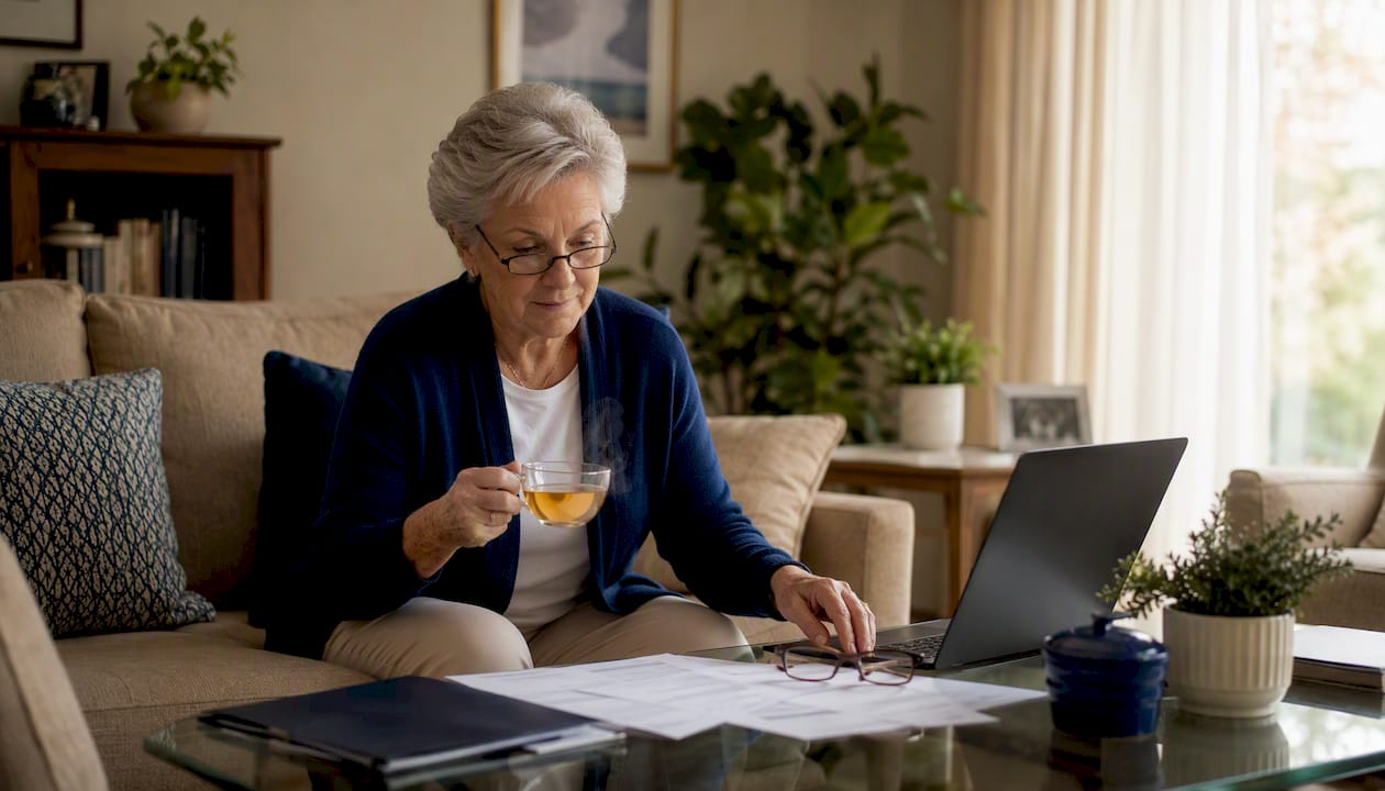Hands reviewing mortgage refinance documents