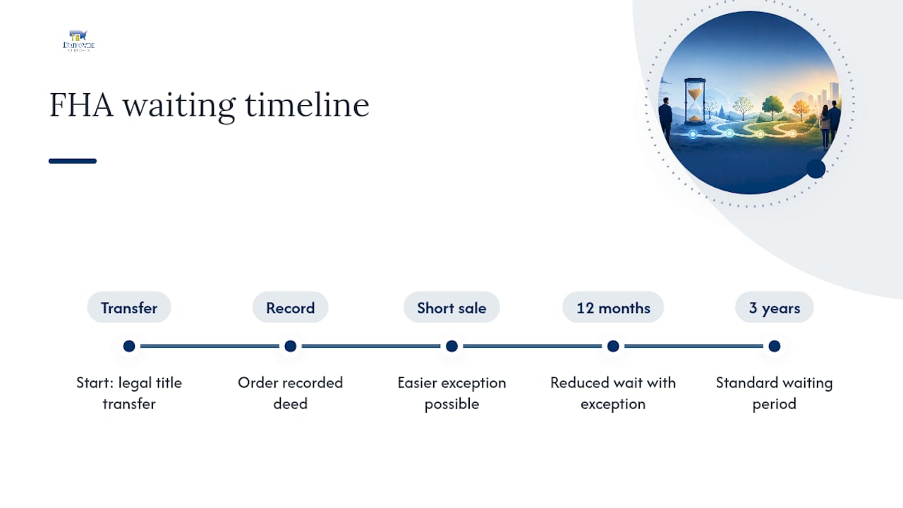 Timeline of FHA loan waiting periods after foreclosure
