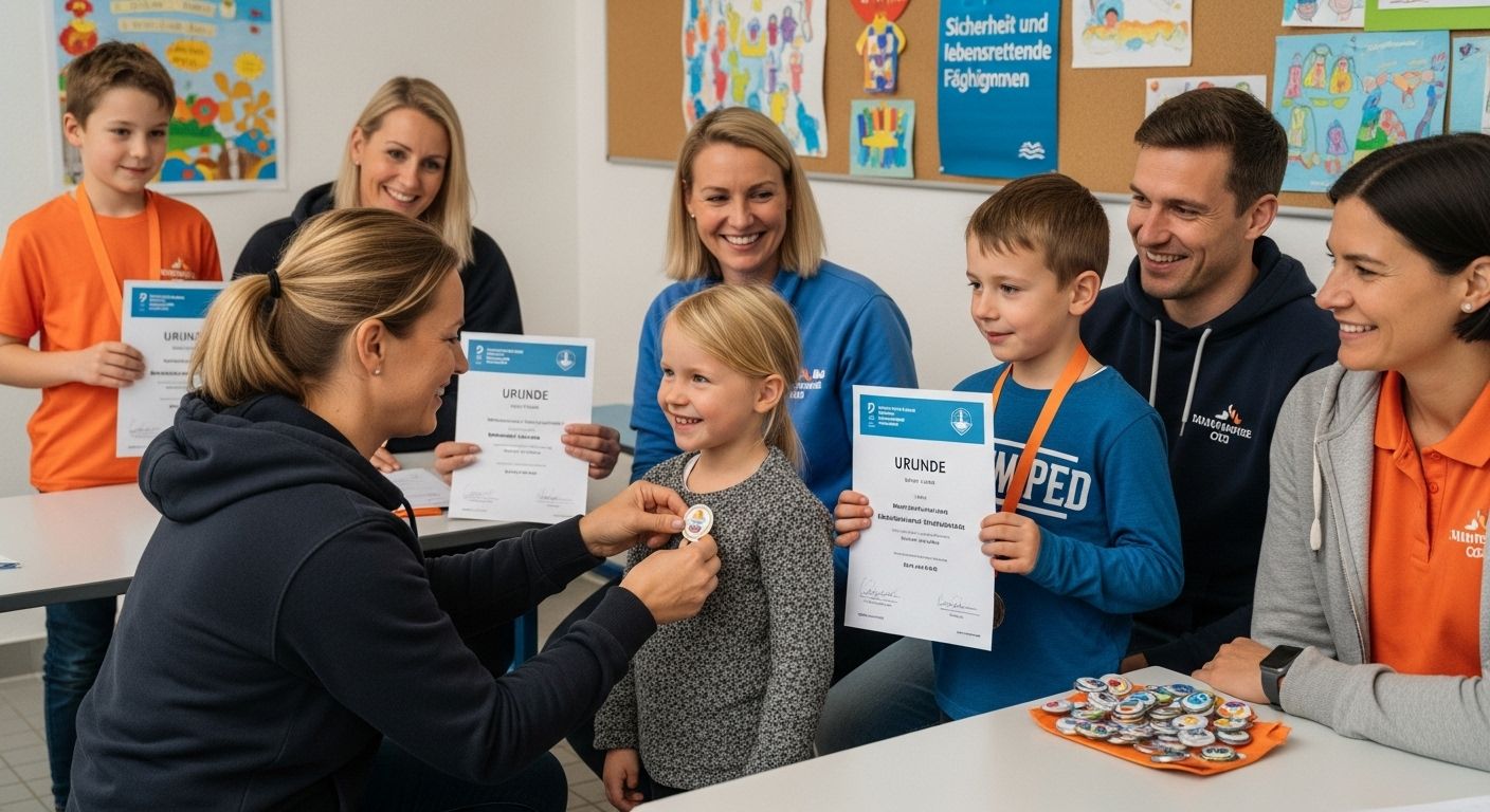 Schwimmabzeichen Sicherheit Familie